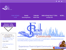 Tablet Screenshot of fleshandspirit.org